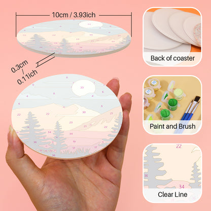 Paint by Numbers Coasters #17