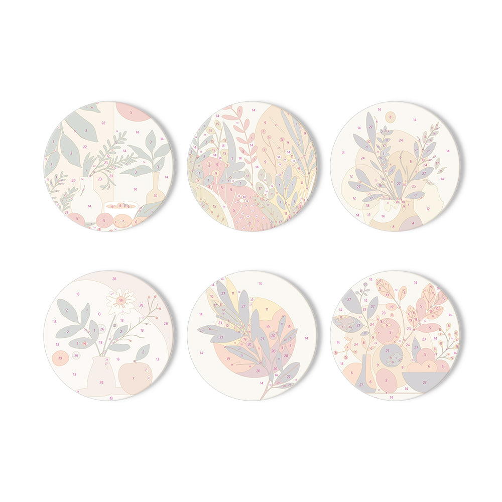 Paint by Numbers Coasters #8