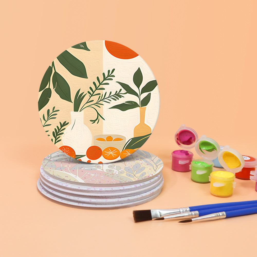 Paint by Numbers Coasters #8