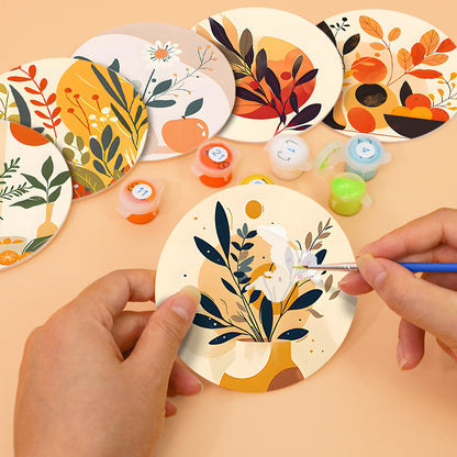 Paint by Numbers Coasters #8