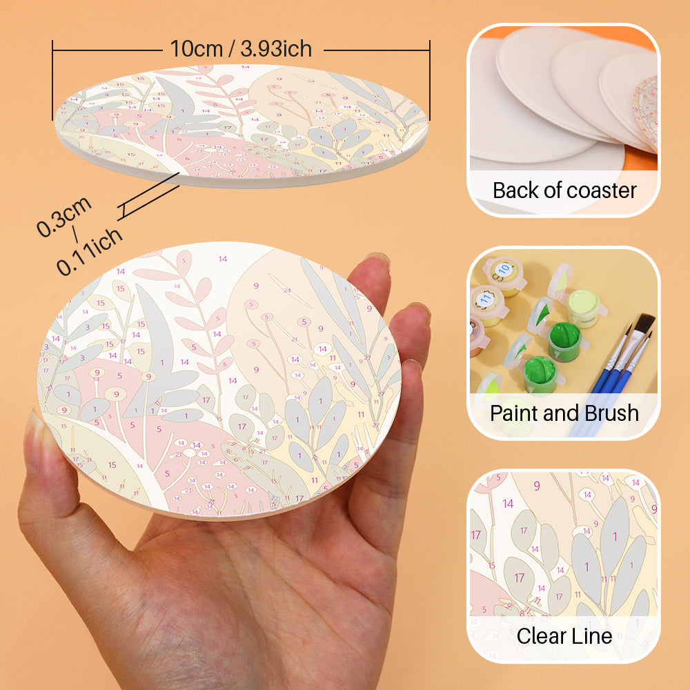 Paint by Numbers Coasters #8