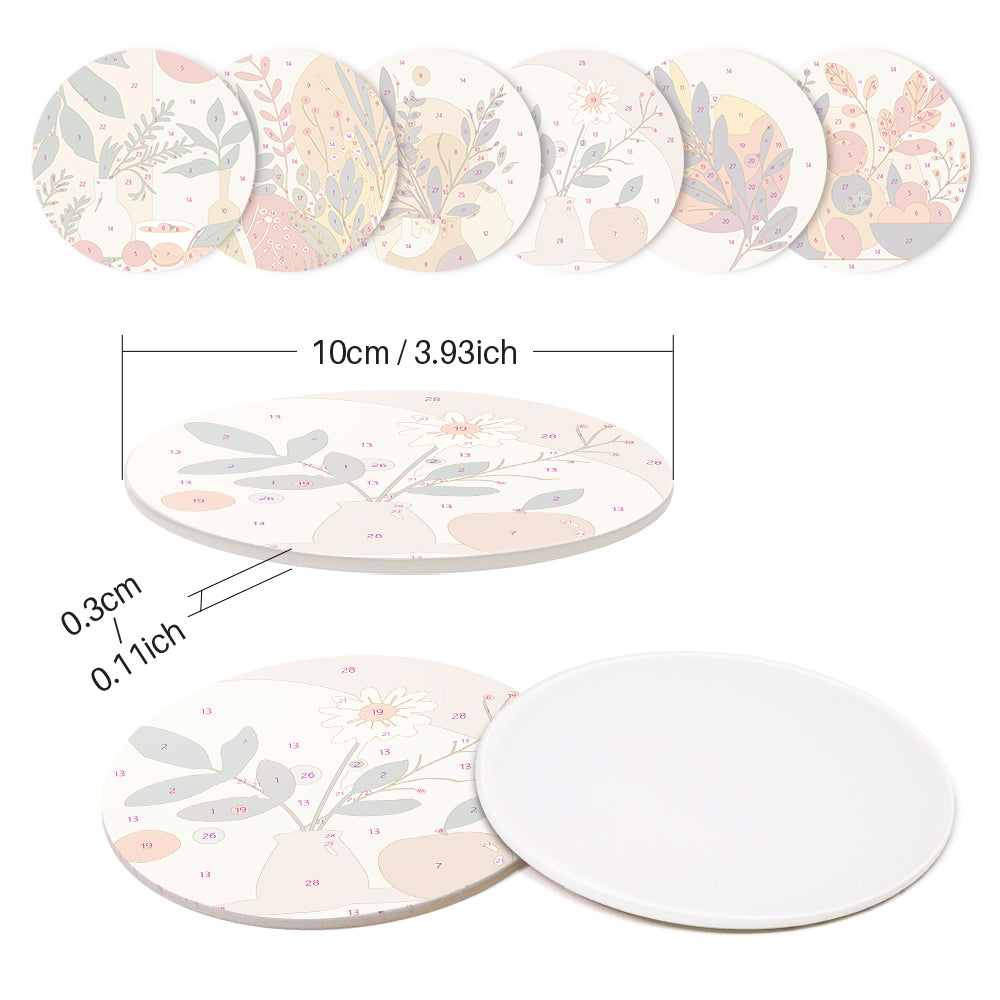 Paint by Numbers Coasters #8
