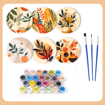 Paint by Numbers Coasters #8