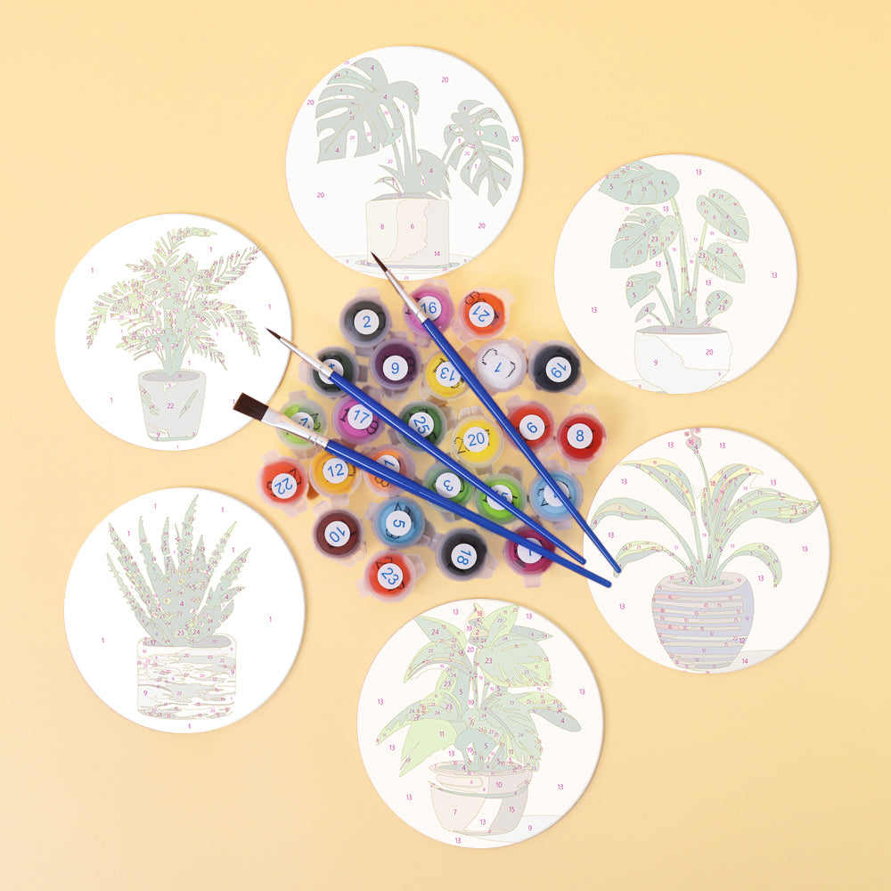 Paint by Numbers Coasters #9