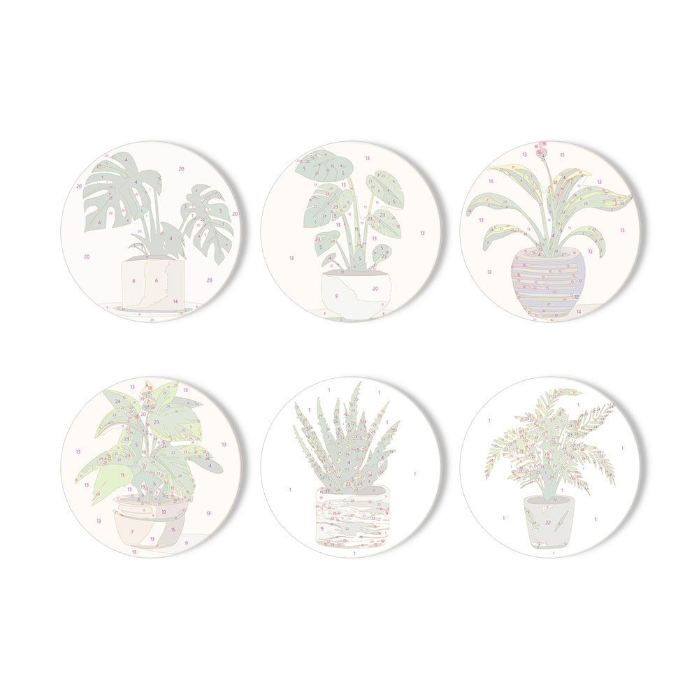 Paint by Numbers Coasters #9