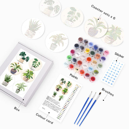 Paint by Numbers Coasters #9