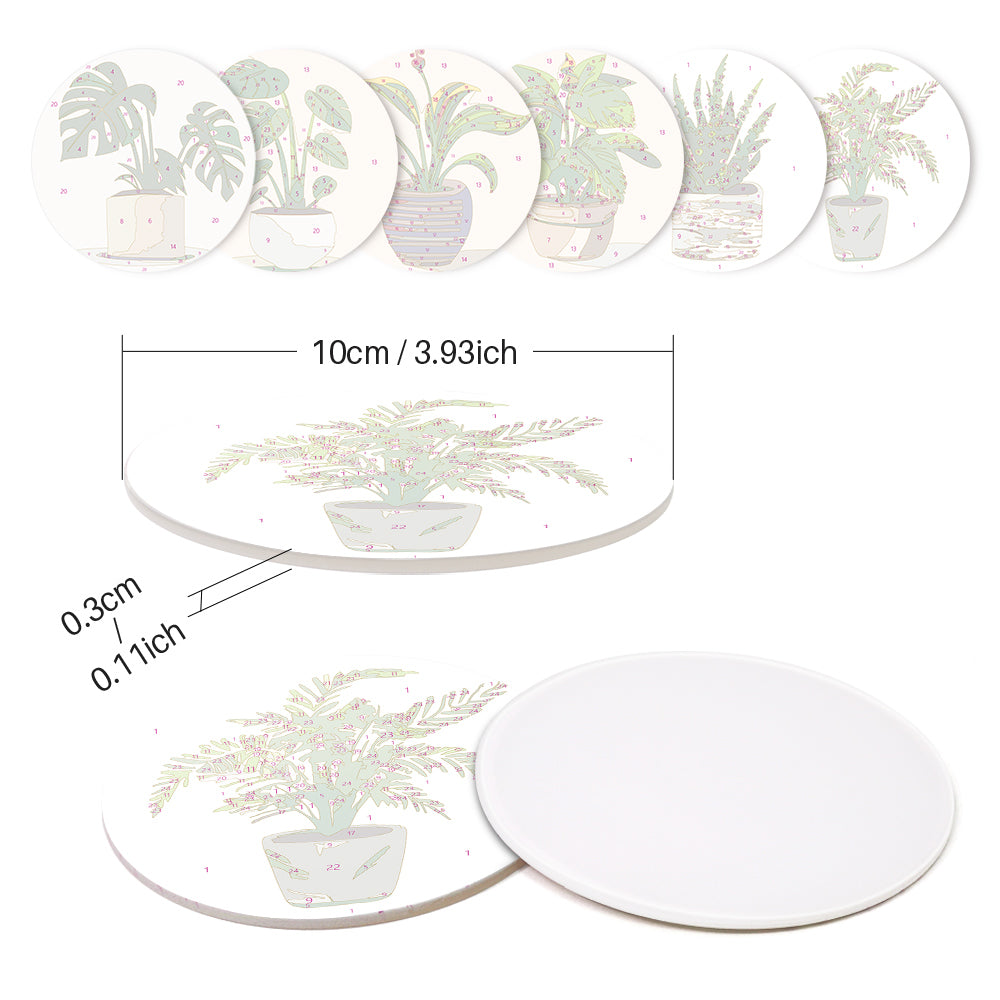 Paint by Numbers Coasters #9