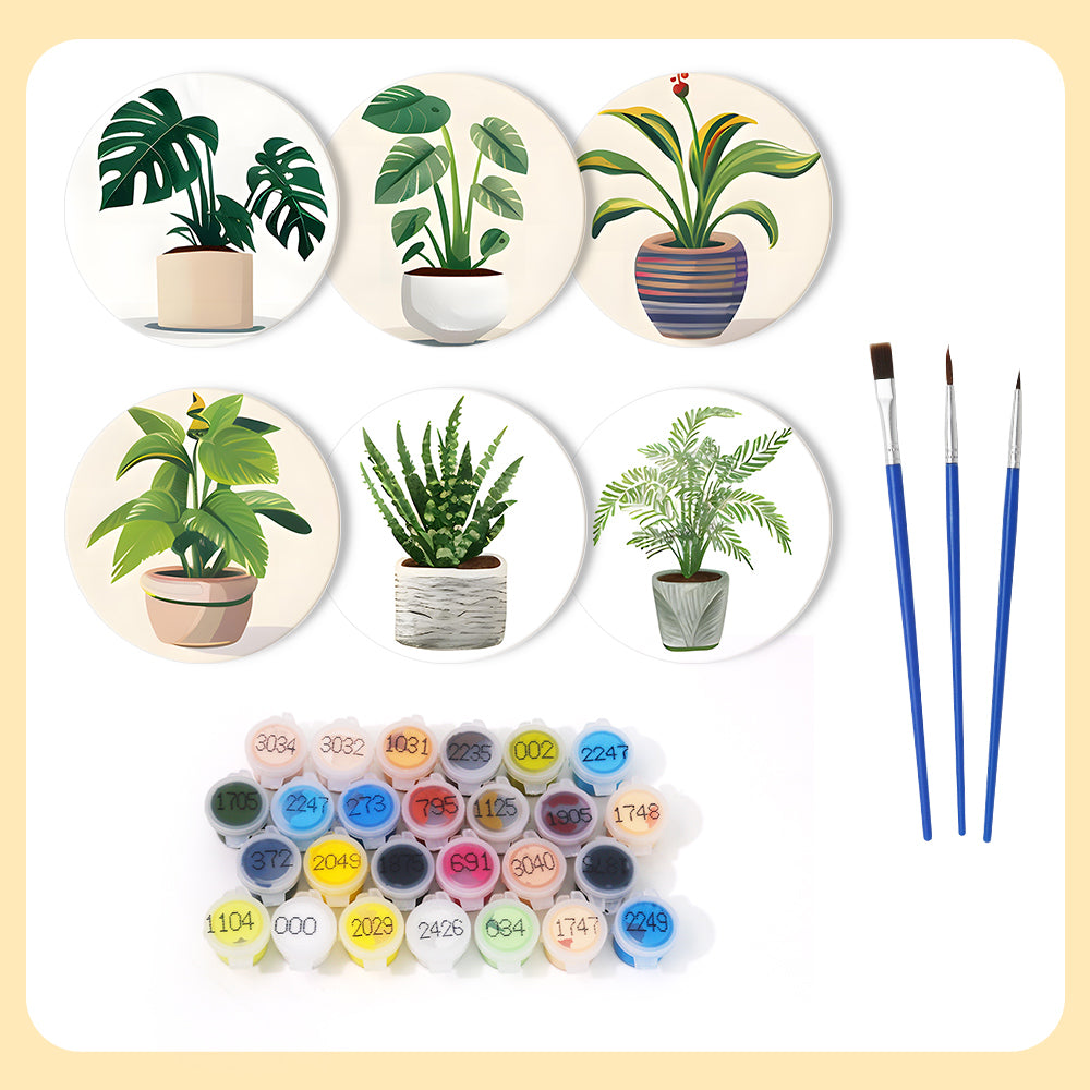 Paint by Numbers Coasters #9