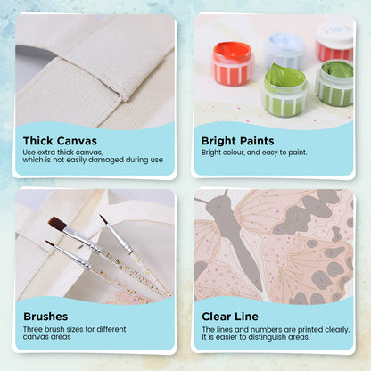 Pink Butterfly PBN Bag