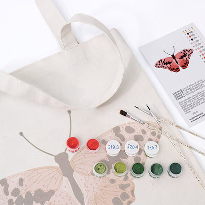 Pink Butterfly PBN Bag