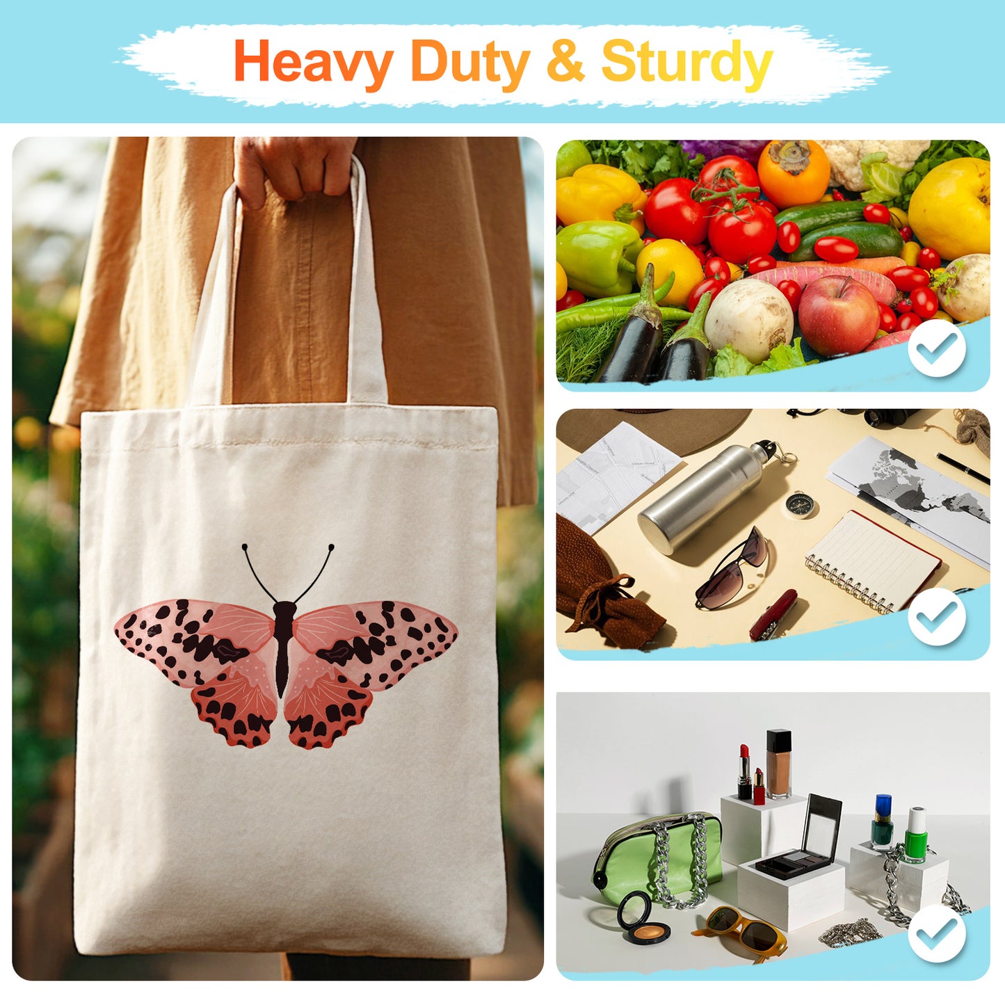 Pink Butterfly PBN Bag