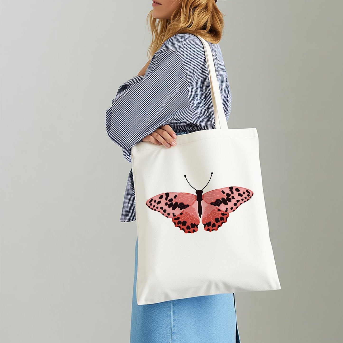 Pink Butterfly PBN Bag
