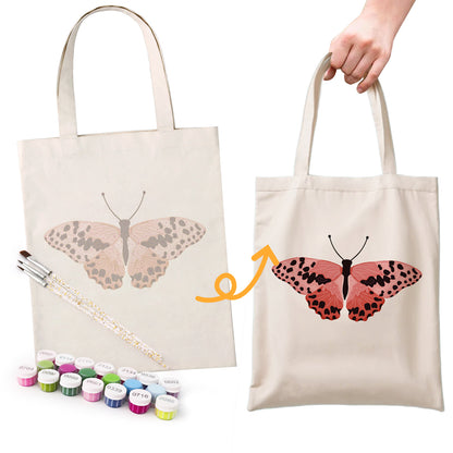 Pink Butterfly PBN Bag
