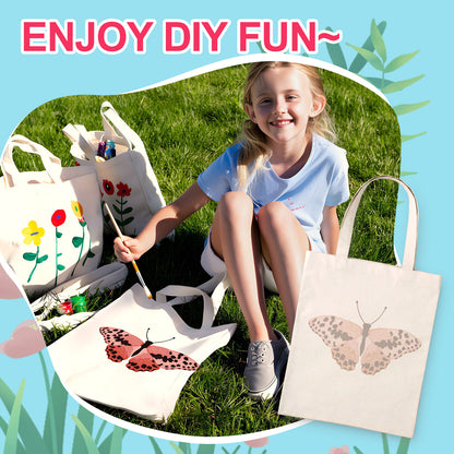 Pink Butterfly PBN Bag