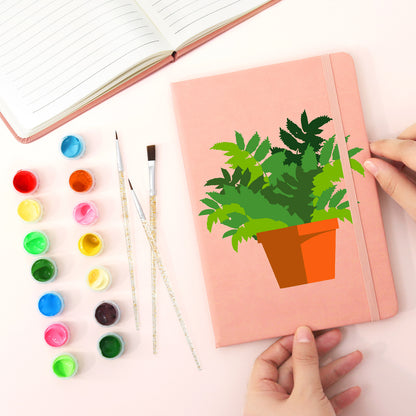Potted Plants PBN Notebook