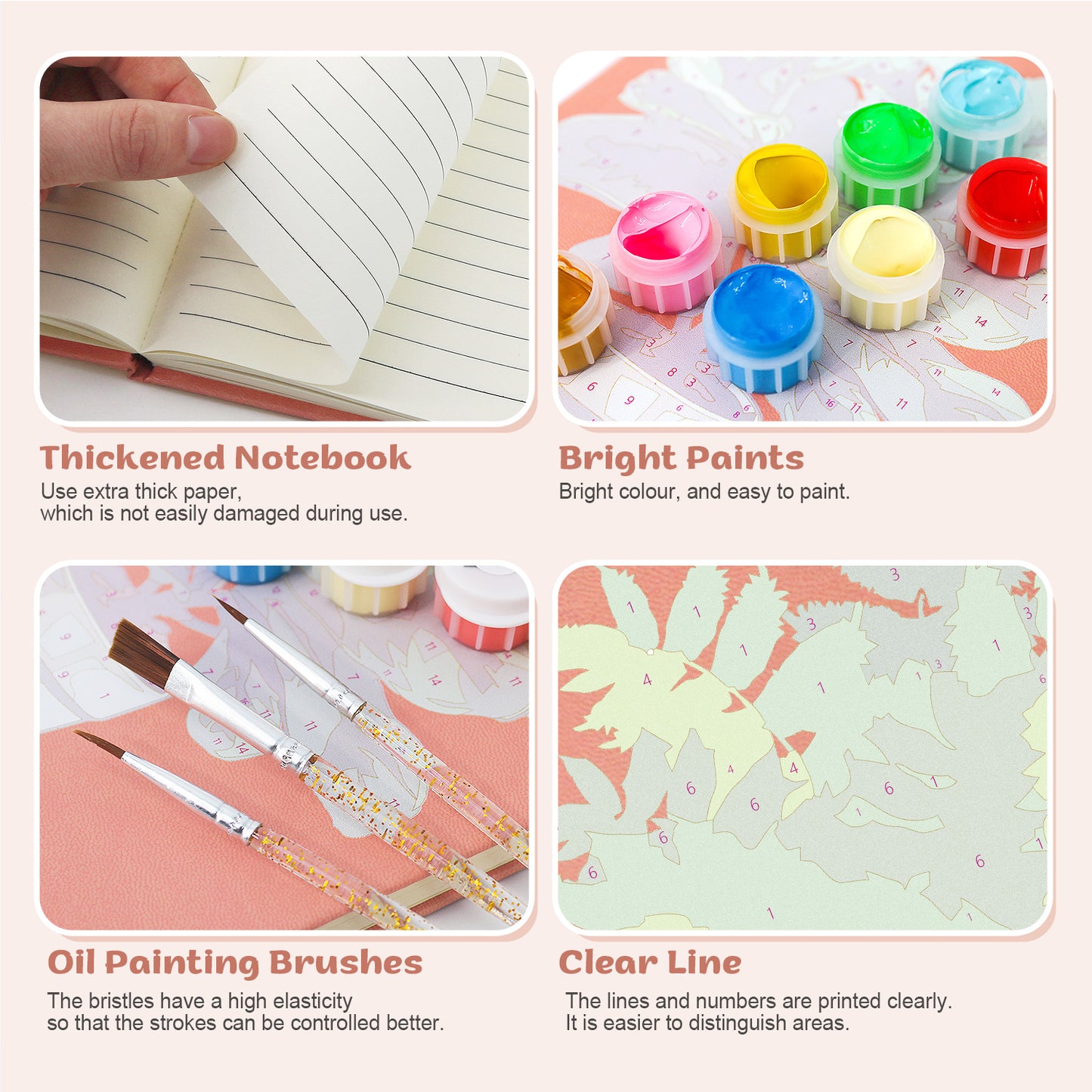 Potted Plants PBN Notebook