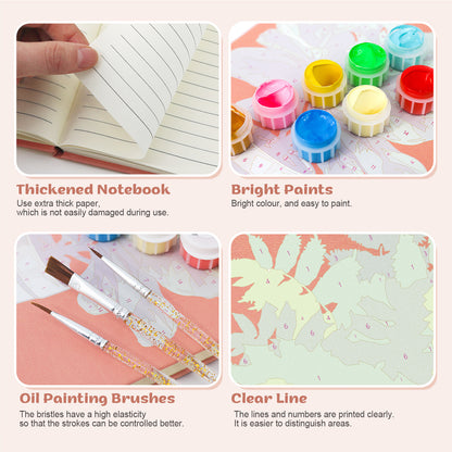 Potted Plants PBN Notebook