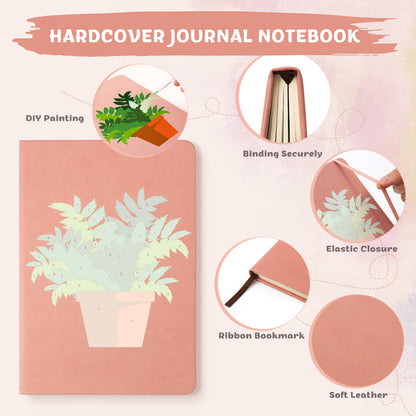 Potted Plants PBN Notebook