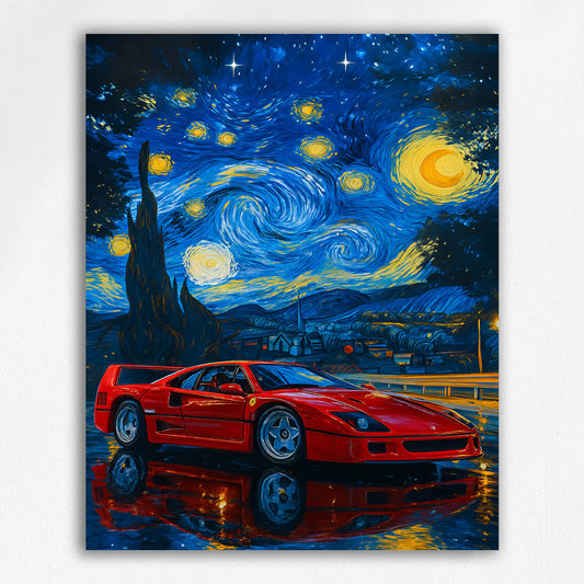 Racing under the stars - Paint by Numbers Kit