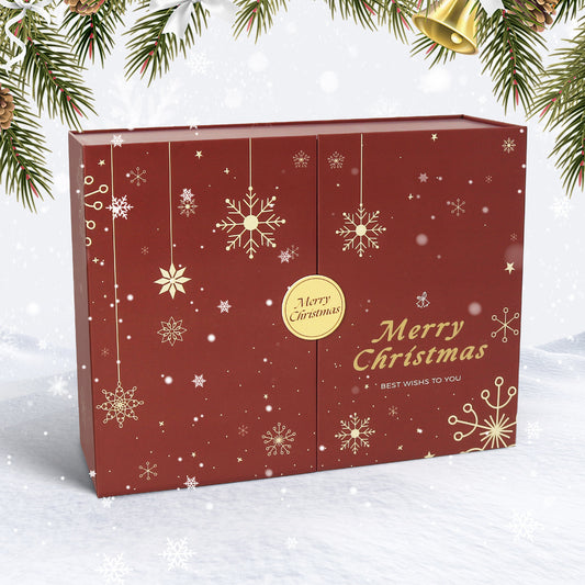 Red Snowflake Christmas-PBN Calendar Gift Box