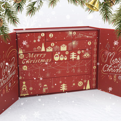 Red Snowflake Christmas-PBN Calendar Gift Box