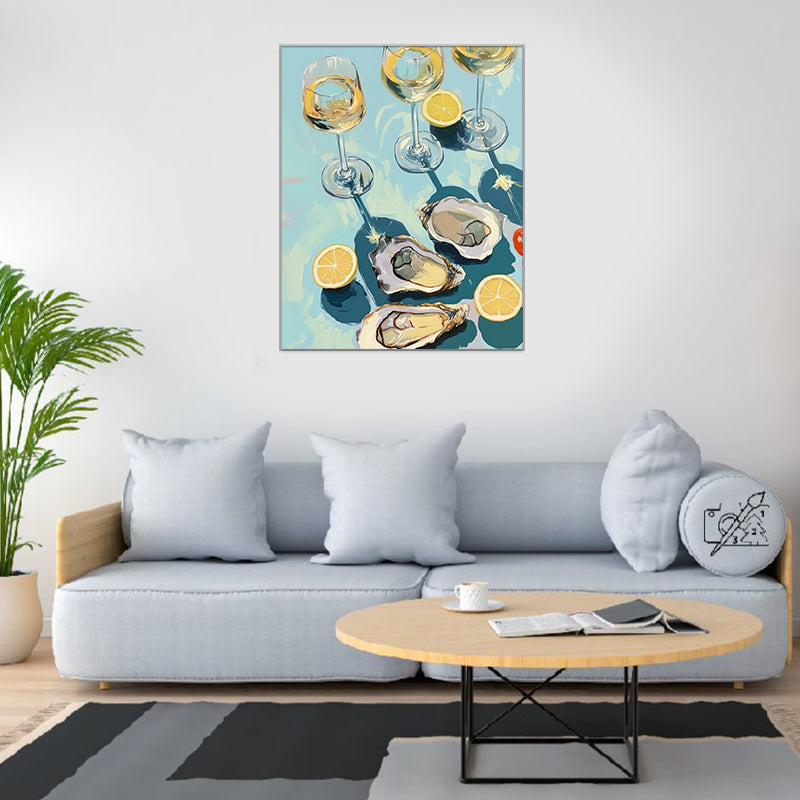 Oyster and Champagne Paint by Numbers