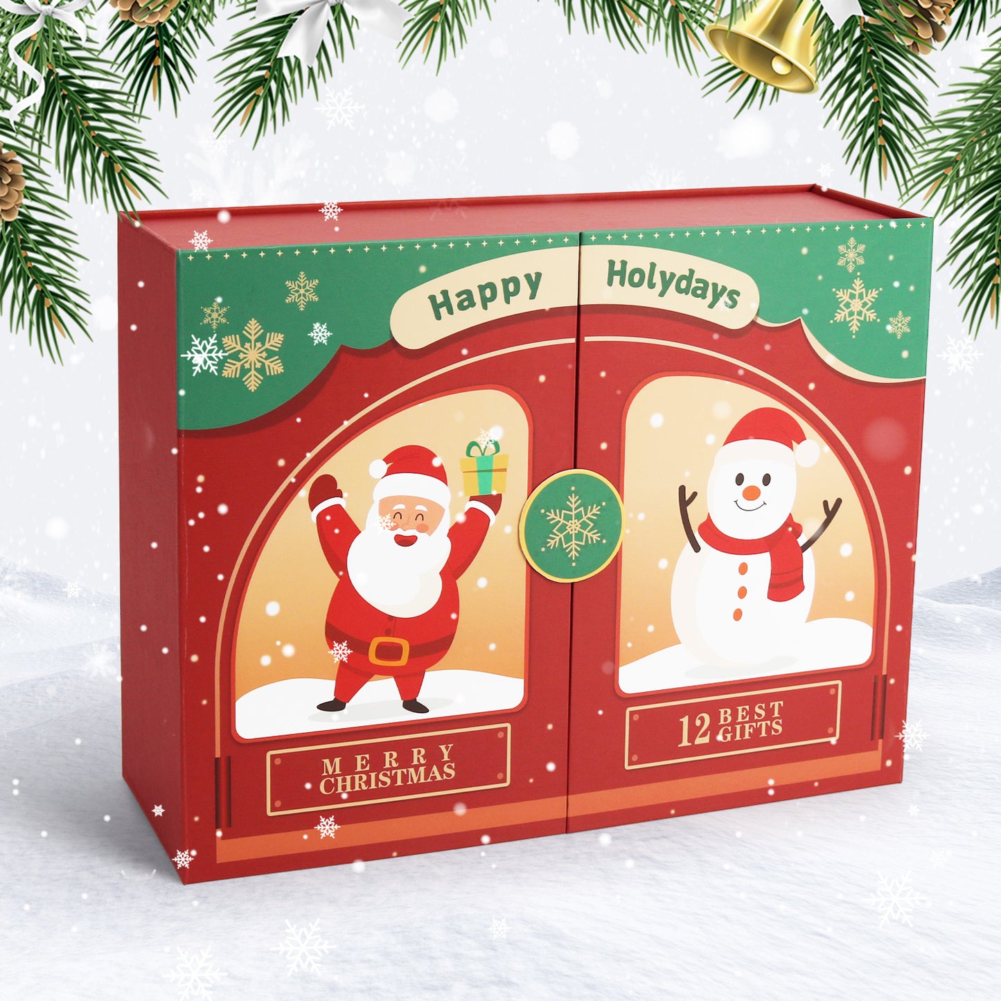 Santa Claus-PBN Calendar Gift Box