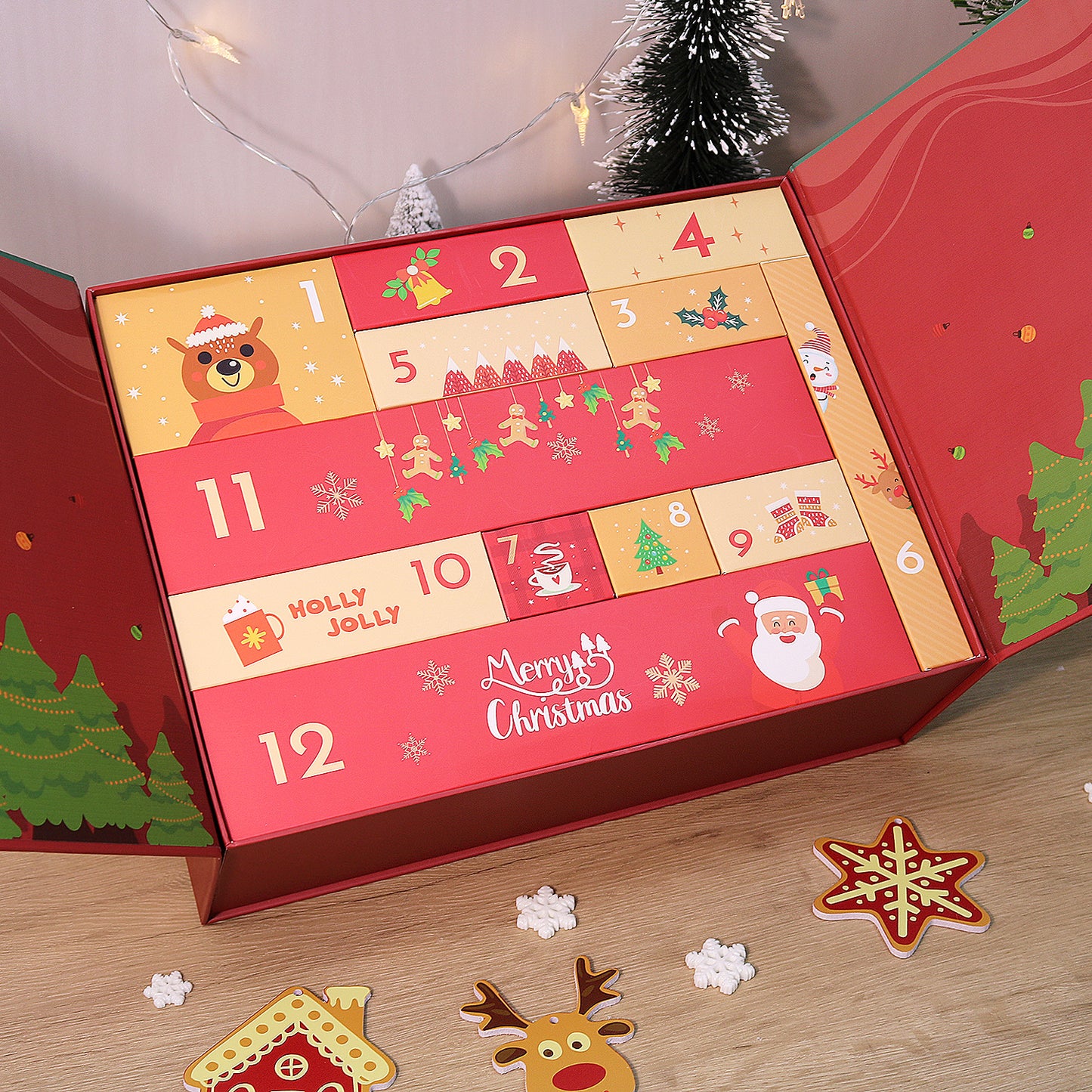 Santa Claus-PBN Calendar Gift Box