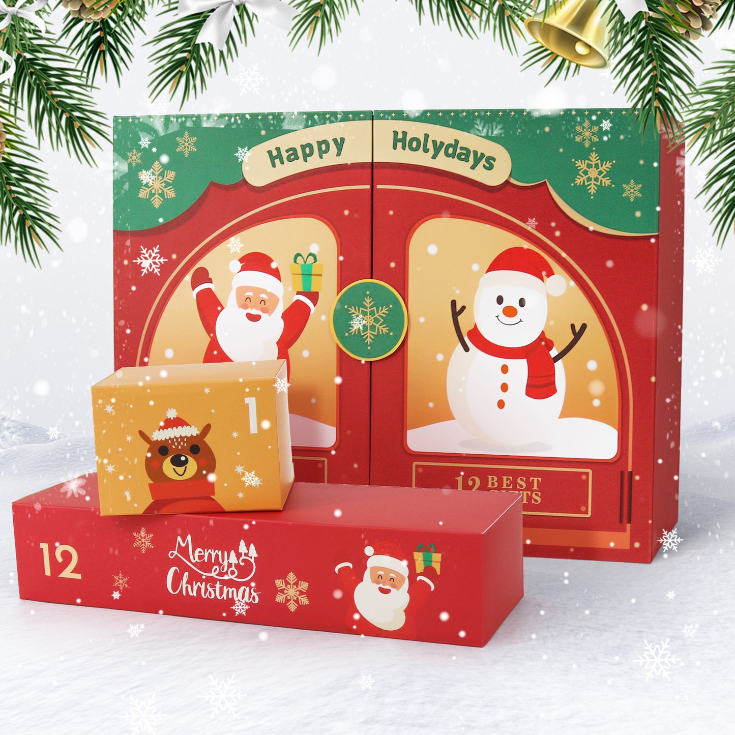 Santa Claus-PBN Calendar Gift Box
