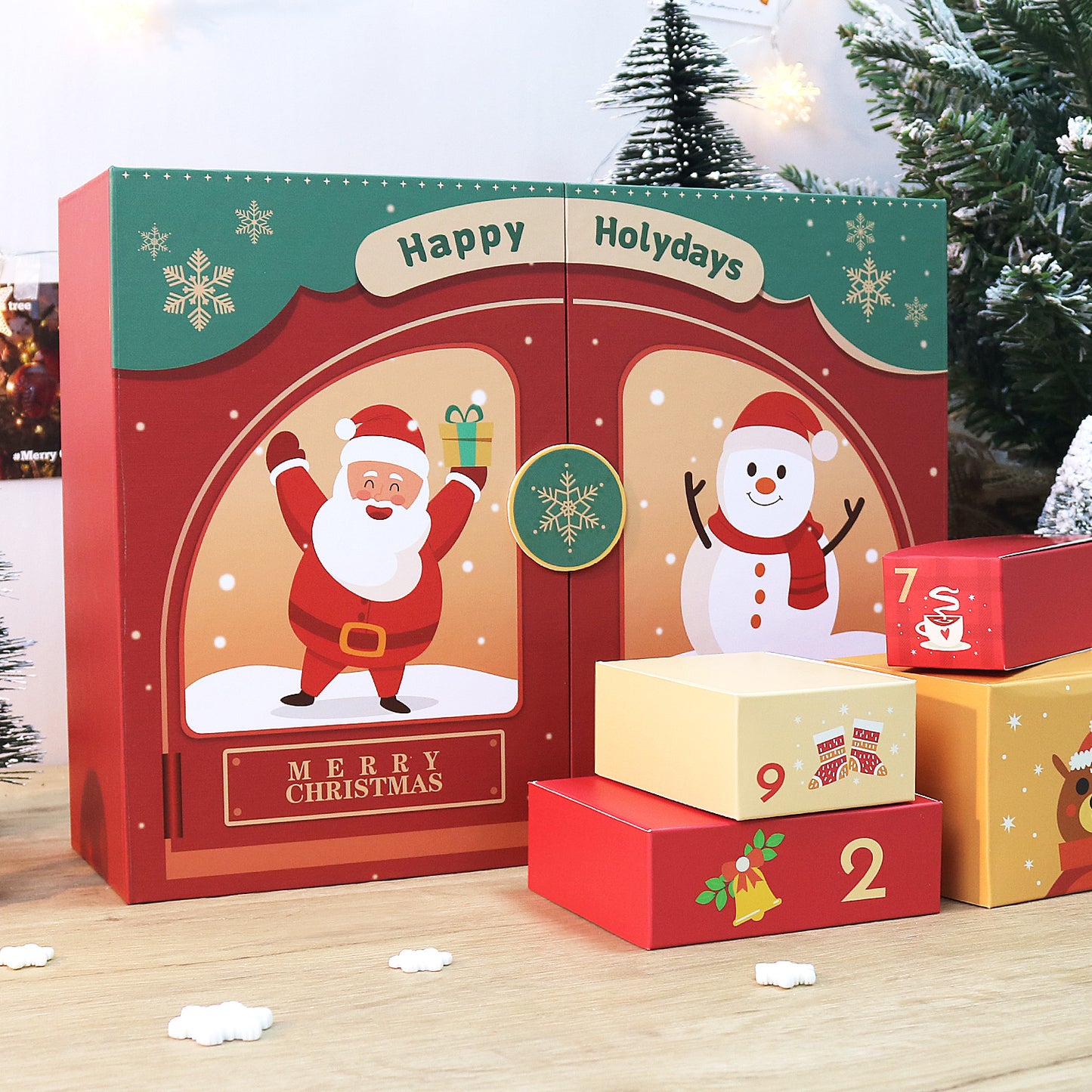 Santa Claus-PBN Calendar Gift Box