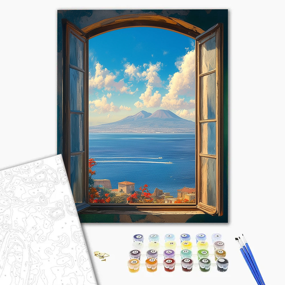 Sea and Sky are One Color - Paint by Numbers Kits