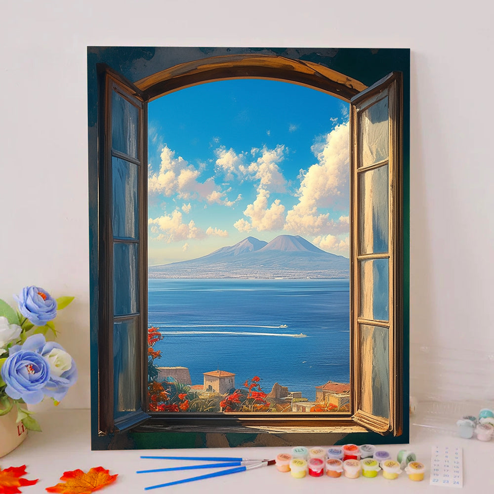 Sea and Sky are One Color - Paint by Numbers Kits