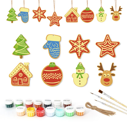 Star PBN Christmas Ornaments