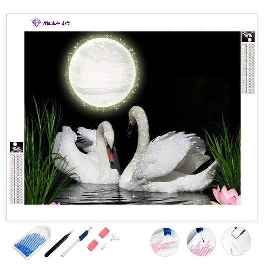 Swans By Maikoo™ Diamond Painting Kit