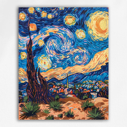 Van Gogh Style Paint by Number#12