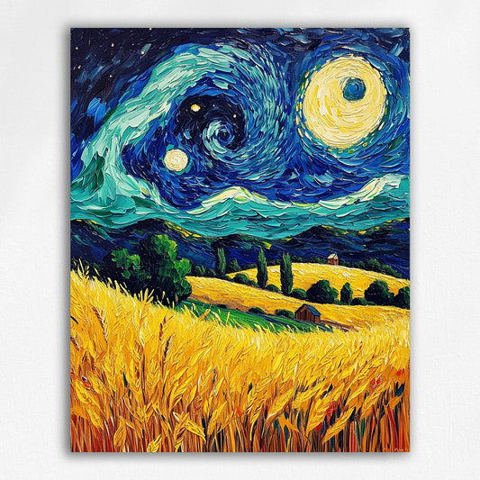 Van Gogh-stijlverf op nummer#3