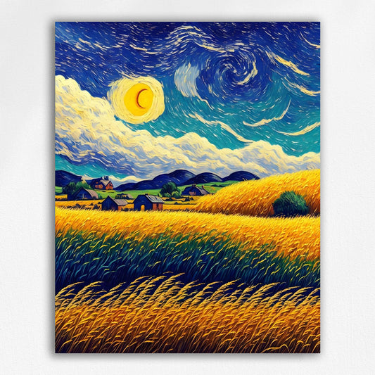 Van Gogh-stijlverf op nummer#6