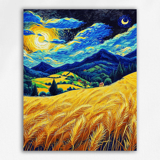 Van Gogh Style Paint by Number#9