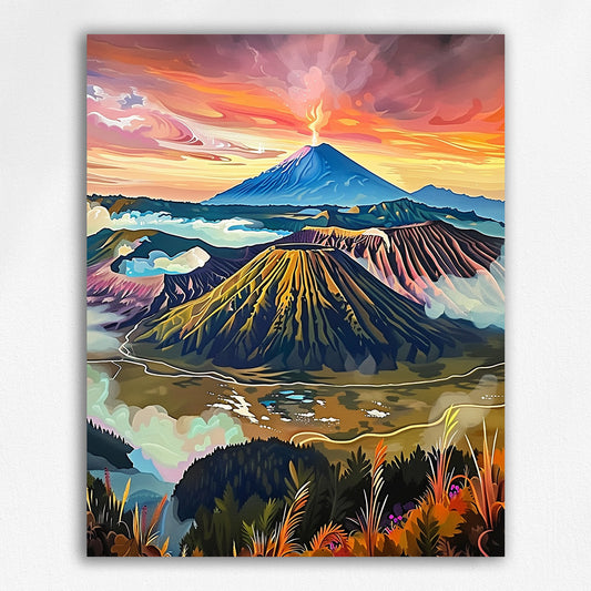 "Volcano" Original Series by Maikoo™Paint by Numbers #10