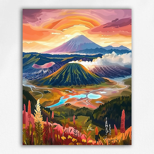 "Volcano" Original Series by Maikoo™Paint by Numbers #12