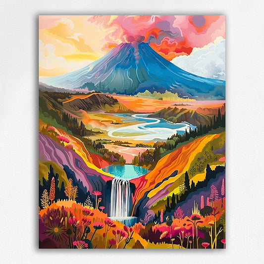 "Volcano" Original Series by Maikoo™Paint by Numbers #15