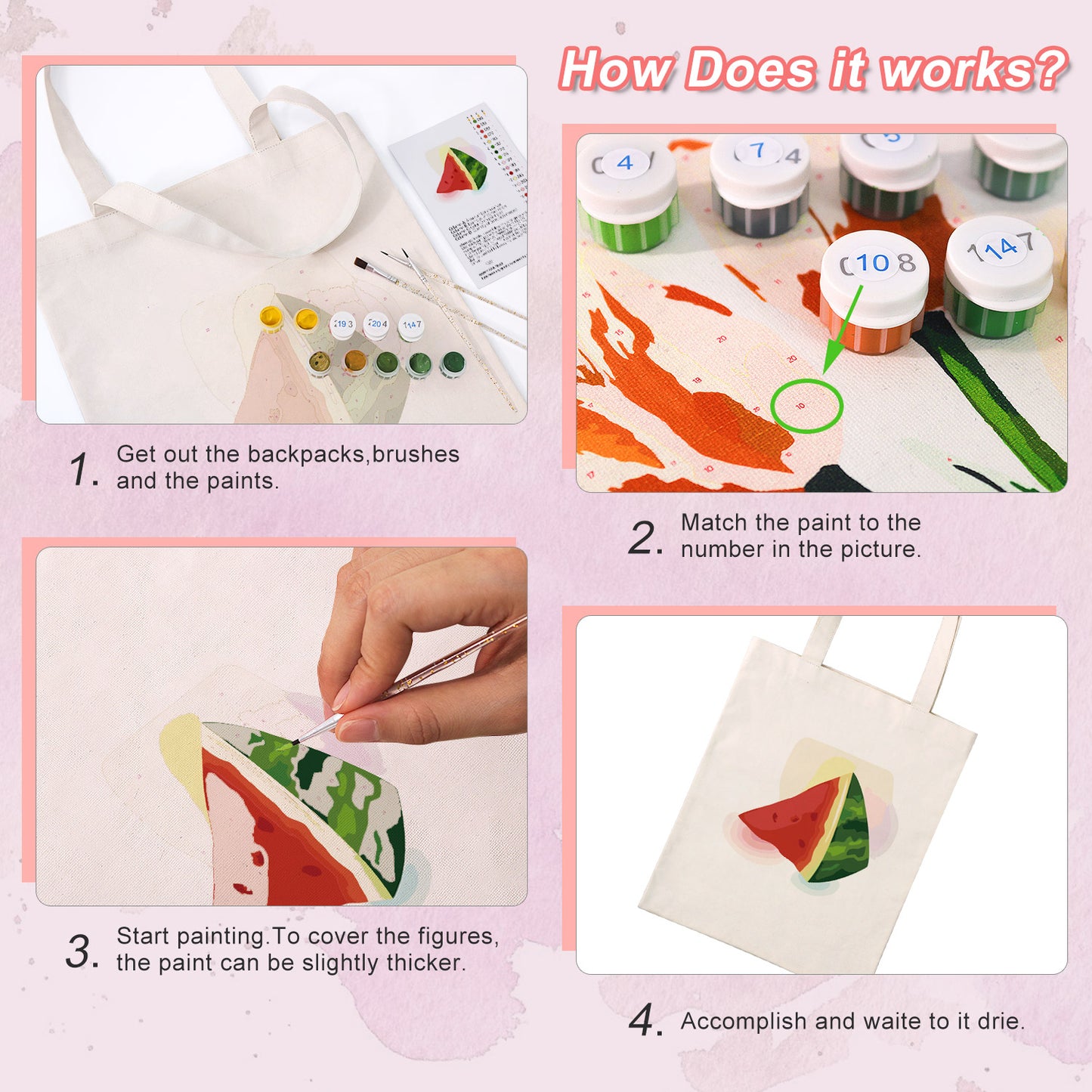 Watermelon PBN Bag