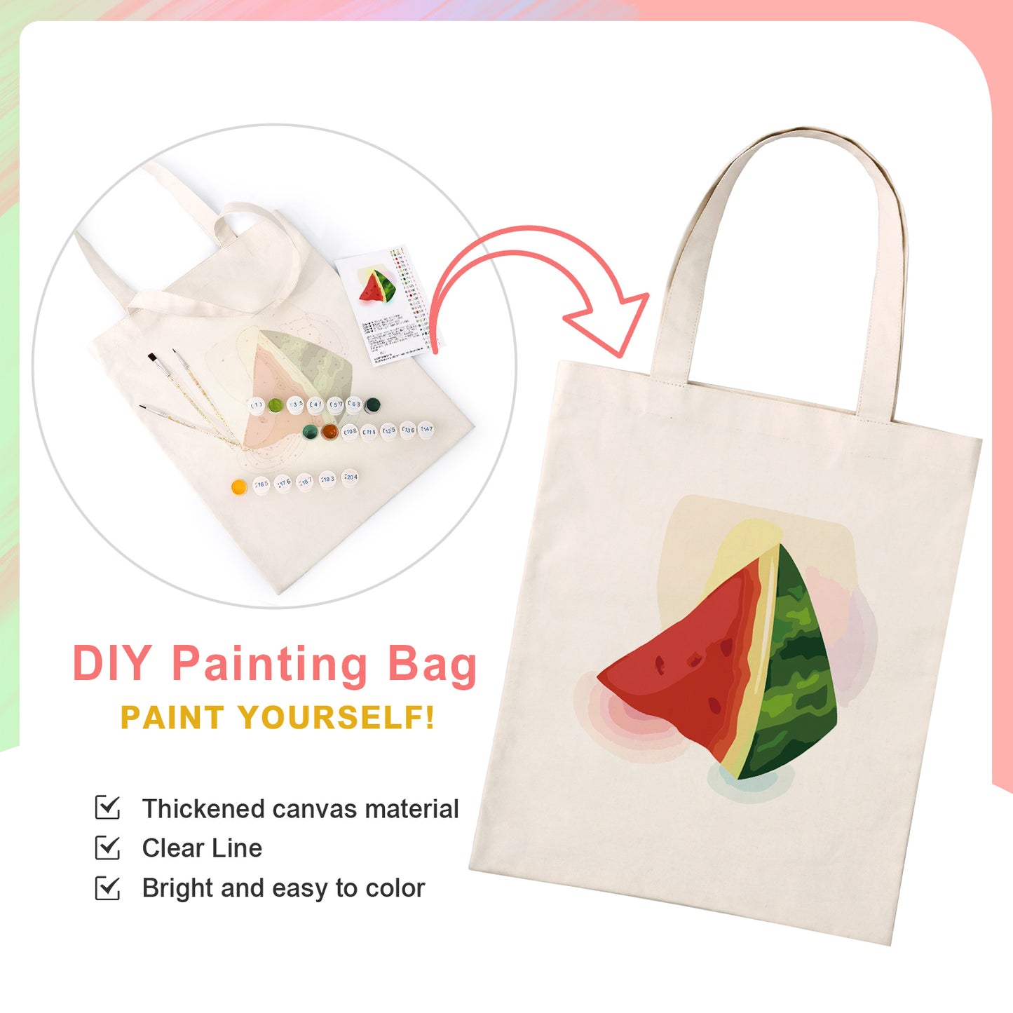 Watermelon PBN Bag