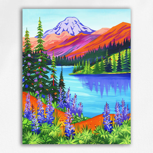 Wildflowers in the Sierra by Maikoo™Paint by Numbers#01