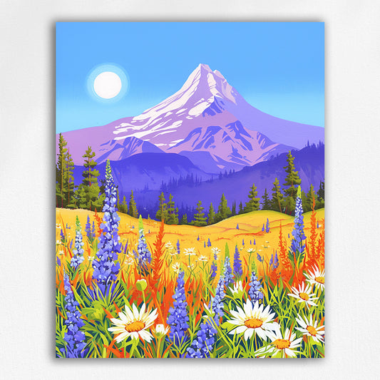 Wilde bloemen in de Sierra door Maikoo™Paint by Numbers#10