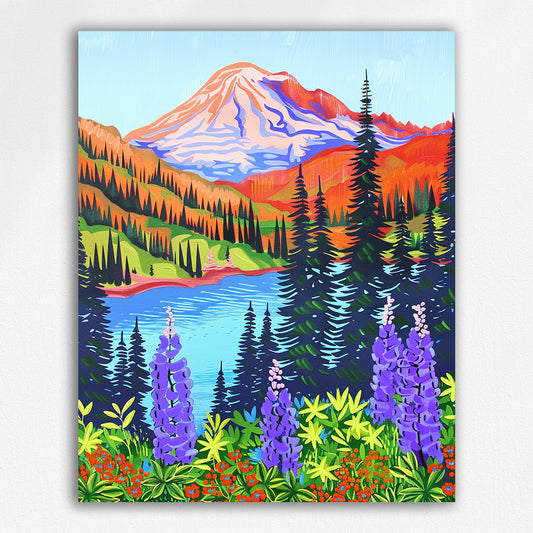 Wildflowers in the Sierra by Maikoo™Paint by Numbers#12