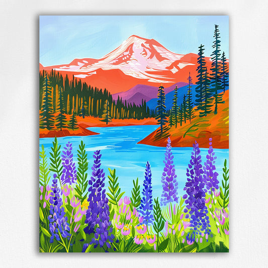 Wildflowers in the Sierra by Maikoo™Paint by Numbers#13