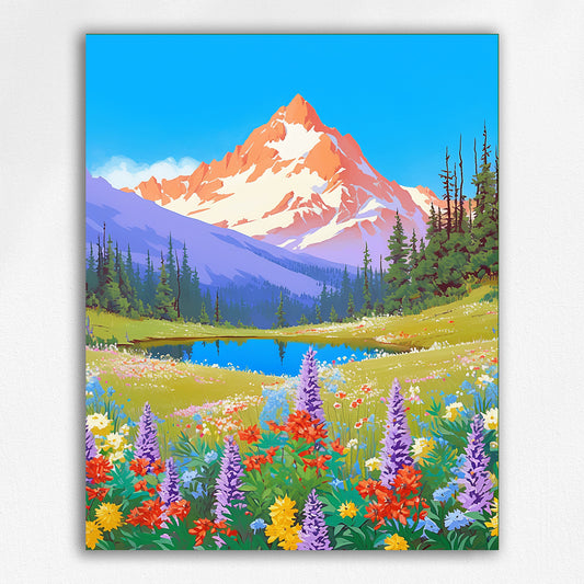 Wildflowers in the Sierra by Maikoo™Paint by Numbers#16