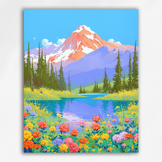 Wildflowers in the Sierra by Maikoo™Paint by Numbers#17