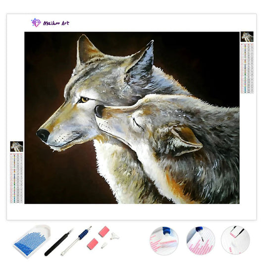 Wolves By Maikoo™ Diamond Painting Kit #01